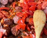 Une image de l'étape 3 de Rougail saucisses.