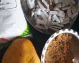 A picture of step 1 of Mango baked Poda Pittha.