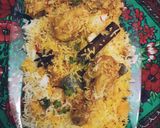 A picture of step 8 of Leftover Chicken Karai Baryani.