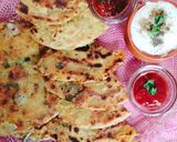 A picture of step 6 of Healthy breakfast Potato 😋 onion Paratha 😋💐.