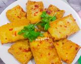 Hình bước làm 3 của món Đậu hủ chiên giòn sốt cay(món chay)