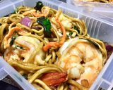 รูปขั้นตอนการทำที่ 3 ของ กุ้งอบยากิโซบะ