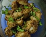 A picture of step 6 of Arbi ki spicy dry veg.