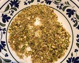 A picture of step 1 of Tuna steak with pistachio crust.