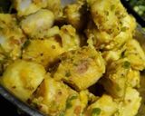 A picture of step 2 of Dry and green ArbiIt's too spicy.
