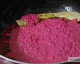 A picture of step 4 of Paneer (cottage cheese) beetroot gravy curry recipe.