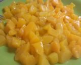 Foto del paso 3 de la receta: Postre de vainillas, durazno y flan 😋