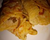 A picture of step 6 of Pancake with veggies fillings.