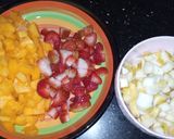 A picture of step 1 of Sweet & Sour Fruit Chaat.