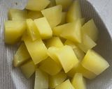 A picture of step 2 of Potato barfi (vegan).