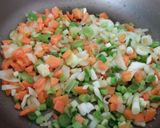 Foto del paso 1 de la receta Relleno con soja y verduras para Lasaña, Pimientos o Canelones