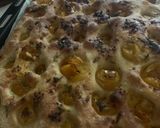 A picture of step 8 of Focaccia with Sourdough and Yellow Cherry Tomatoes.