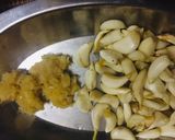 A picture of step 1 of Chana Garlic Sabzi.
