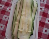 Foto del passaggio 1 della ricetta 🥒Involtini sfiziosi di zucchine e crudo🍖