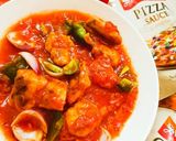 A picture of step 4 of Chicken Jalfrezi.
