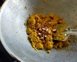 A picture of step 2 of Besan Laddu.