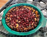 A picture of step 9 of Black Currant Mascarpone Cake with Cherry Sugar.