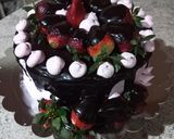 Foto del paso 3 de la receta: Torta de chocolate con ganache de chocolate y frutillas 🍓