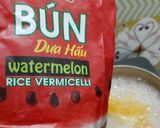 Hình bước làm 4 của món Bún dưa hấu trộn