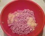 Sajtos, sonkás gofri recept fázis 1 fotója