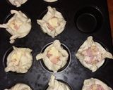 Foto del paso 4 de la receta: Canastas de queso, Jamón y pollo 👌😋😋