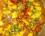 A picture of step 4 of Keema allu.