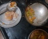 A picture of step 6 of Chenikkaya pachadi.