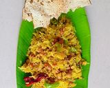 A picture of step 4 of Green raw mango rice.
