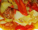 Kolbászos lecsó egyszerűen recept fázis 2 fotója