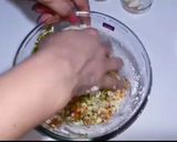 A picture of step 2 of Veg dry Manchurian.