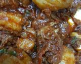 A picture of step 2 of Jhinga Pulao.
