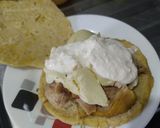 Foto del paso 4 de la receta: Arepa🥙rellena de pollo🍗queso🧀y aguacate🥑