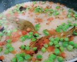 A picture of step 3 of Peas pulav.