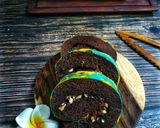 Foto langkah ke 7 dari resep Brownies Kukus Gulung Batik.