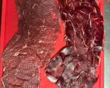 Foto del paso 2 de la receta: Cachopo de cecina de vaca con pimientos de padrón 🌱
