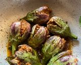 A picture of step 4 of Barali Vangi Maharashtriyan recipe.