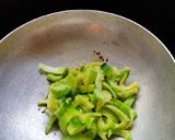 A picture of step 1 of Kaju karela.