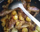 A picture of step 2 of Chicken and potatoes mixed.