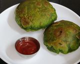 A picture of step 5 of Palak poori recipe | Palak puri.