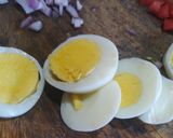 A picture of step 1 of Boiled Egg Omelette.