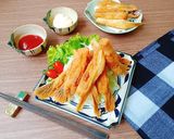 Hình bước làm 3 của món Vây cá hồi chiên giòn