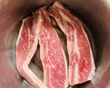 Hình bước làm 1 của món Canh sườn bò Galbi Tang Hàn quốc