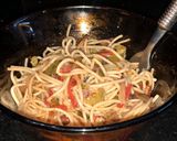 A picture of step 2 of Vegetable noodles.