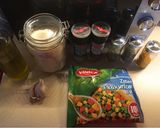 A picture of step 1 of Our vegetable risotto.
