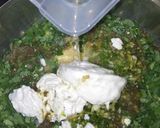 A picture of step 2 of Besan-Methi Chilla.