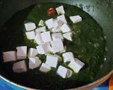 A picture of step 7 of Palak Paneer.