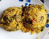 A picture of step 1 of Jellof rice.