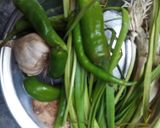 A picture of step 1 of Green masala fish marination.