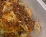 A picture of step 8 of Spinach, Ricotta & Beef Pasta Shells Bake.