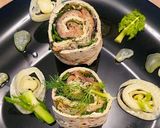 Une image de l'étape 4 de Wraps au Saumon et Fenouil.